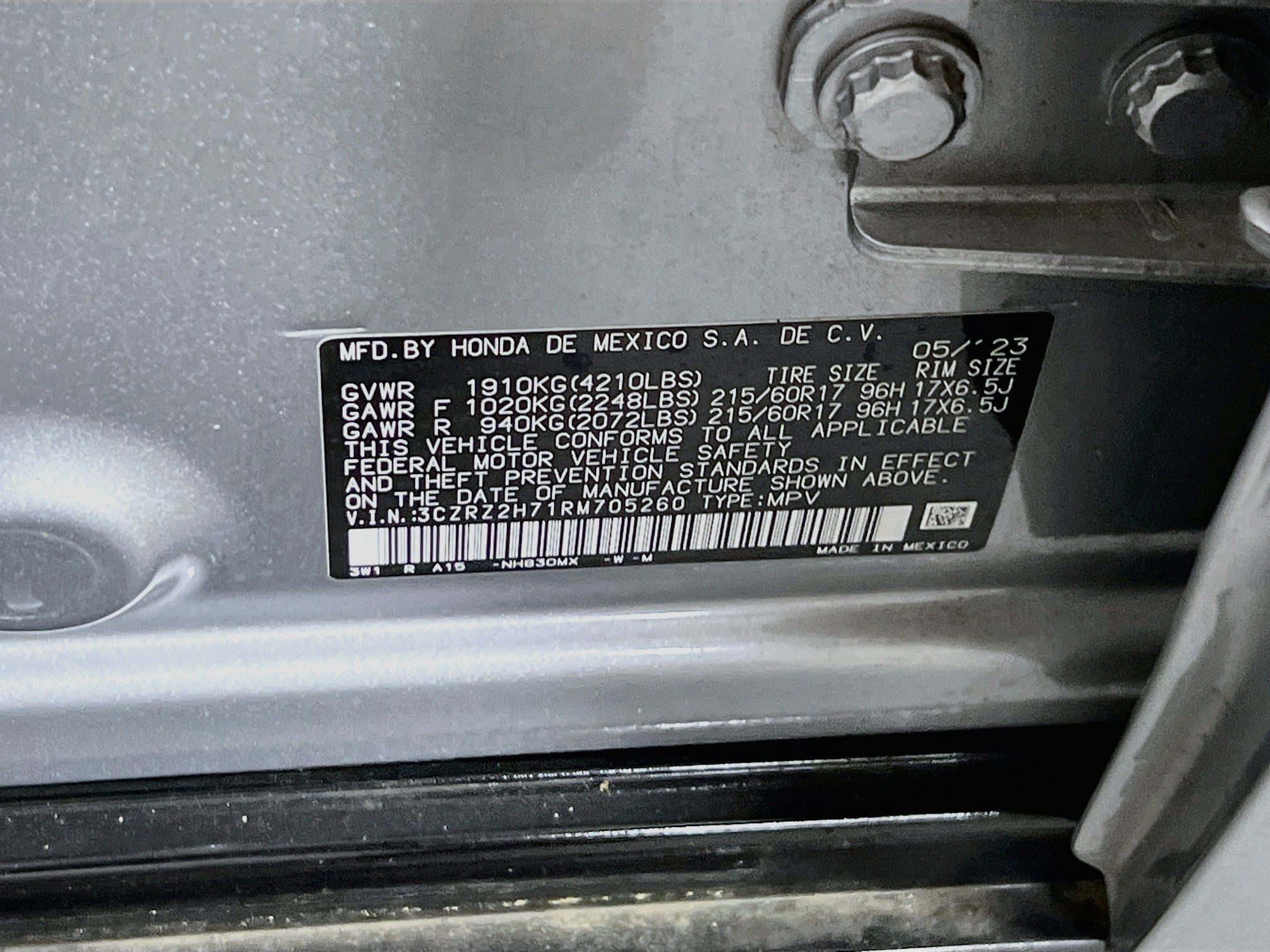 Used 2024 Honda HR-V EX-L image 31