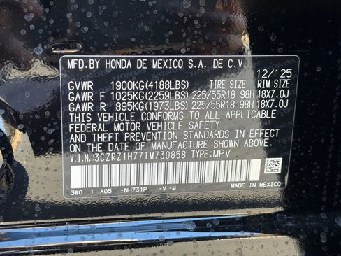 New 2026 Honda HR-V EX-L image 31