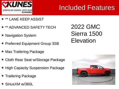 Used 2022 GMC Sierra 1500 Elevation image 3