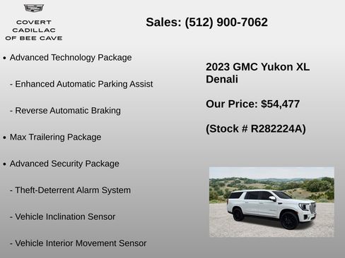 Used 2023 GMC Yukon XL Denali w/ Denali Reserve Package RWD image 30