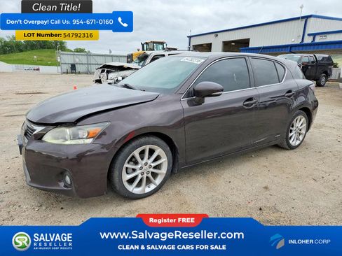 Used 2013 Lexus CT 200h w/ Premium Pkg w/Navigation FWD image 1