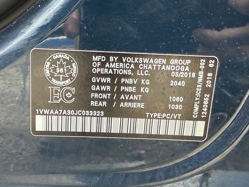 Used 2018 Volkswagen Passat 2.0T S image 34