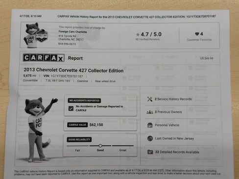 Used 2013 Chevrolet Corvette 427 w/ 1SC Preferred Equipment Group RWD image 34