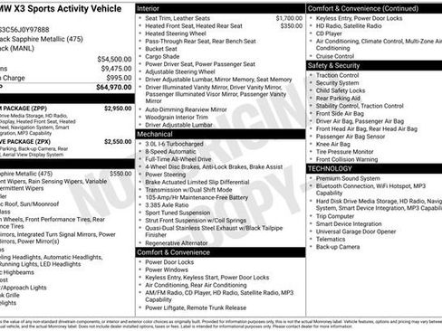 Used 2018 BMW X3 M40i w/ Premium Package image 13