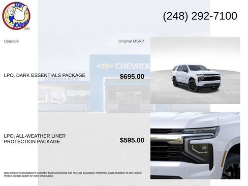New 2026 Chevrolet Tahoe LS w/ LPO, Dark Essentials Package AWD/4WD image 5