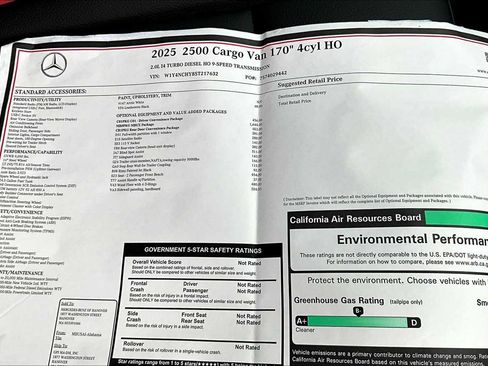 New 2025 Mercedes-Benz Sprinter 2500 image 17