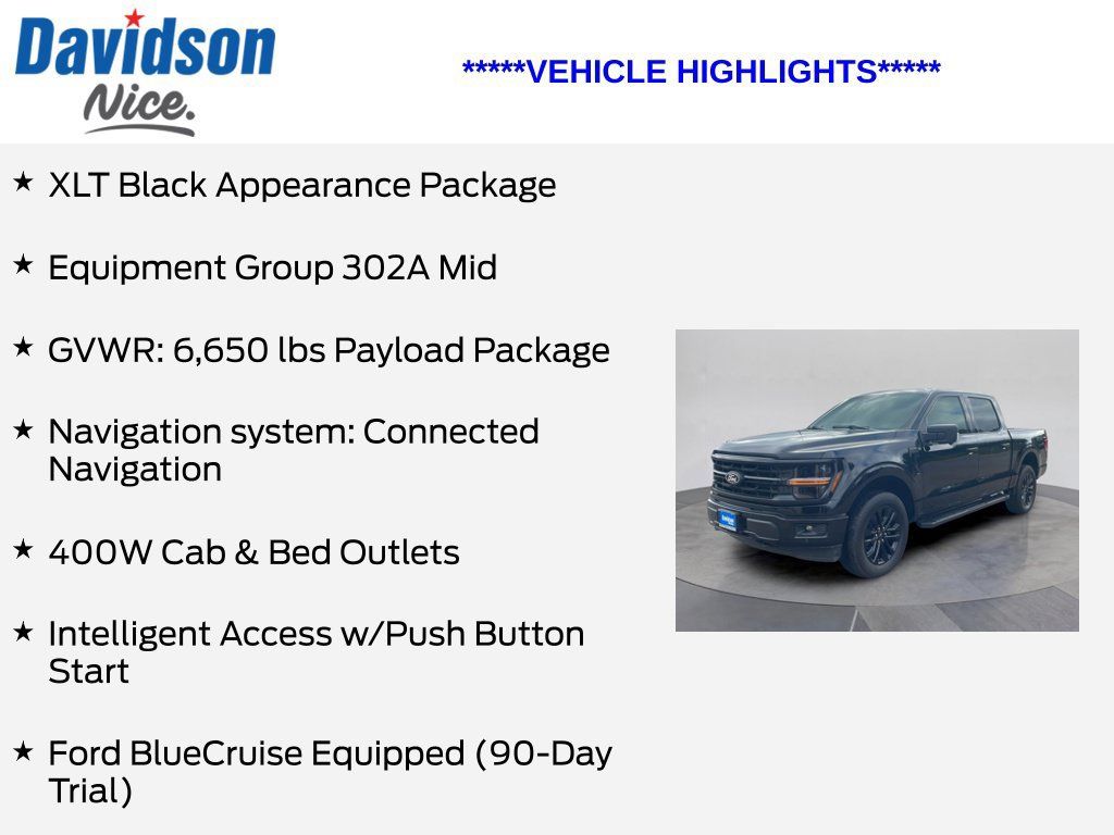 Used 2024 Ford F150 XLT w/ Equipment Group 302A MID AWD/4WD image 5