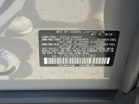 New 2026 Subaru Outback Premium AWD/4WD image 26