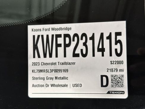 Used 2023 Chevrolet TrailBlazer LT w/ Convenience Package AWD/4WD image 45