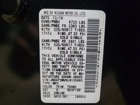 Used 2020 Nissan Rogue SV AWD/4WD image 33