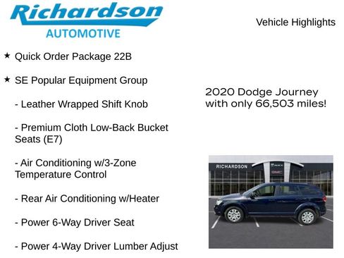 Used 2020 Dodge Journey SE w/ SE Popular Equipment Group FWD image 10