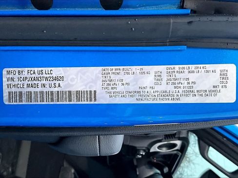 New 2026 Jeep Wrangler Sport S image 20