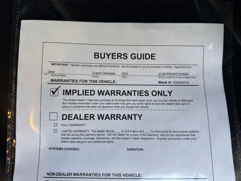 Used 2021 Jeep Grand Cherokee Limited w/ Premium Lighting Group image 22