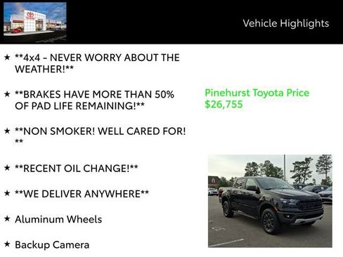 Used 2019 Ford Ranger XLT w/ Equipment Group 302A Luxury image 13