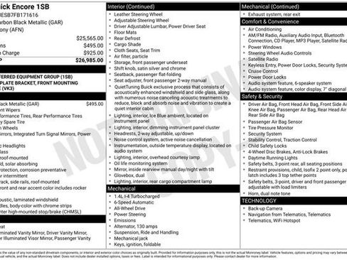 Used 2015 Buick Encore AWD image 15