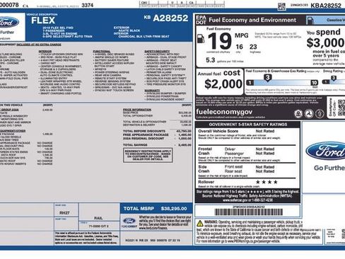 Used 2019 Ford Flex SEL w/ Equipment Group 202A image 14