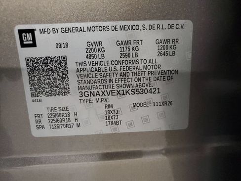 Used 2019 Chevrolet Equinox LT w/ Sun & Navigation Package AWD/4WD image 30