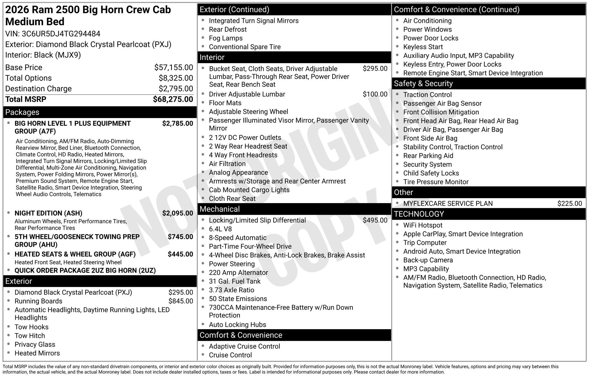 New 2026 RAM 2500 Big Horn AWD/4WD image 3