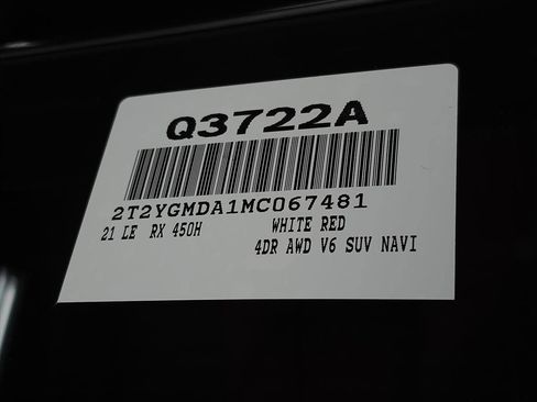 Certified 2021 Lexus RX 450h F Sport image 43