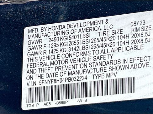 Used 2023 Honda Passport Elite image 34