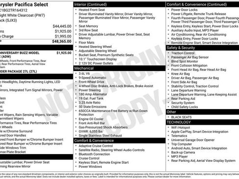 New 2026 Chrysler Pacifica Select image 30