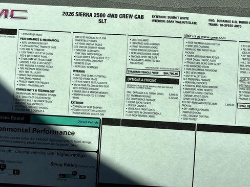 New 2026 GMC Sierra 2500 SLT w/ SLT Premium Package AWD/4WD image 36