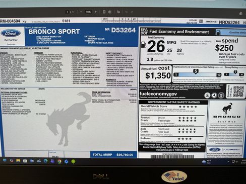 Used 2022 Ford Bronco Sport Outer Banks w/ Tech Package AWD/4WD image 17