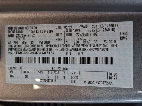 Used 2024 Ford Escape Active AWD/4WD image 29
