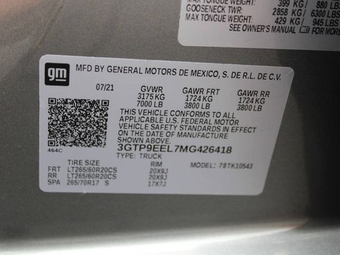 Used 2021 GMC Sierra 1500 AT4 AWD/4WD image 14