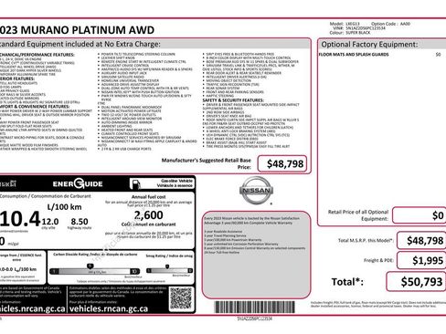 Used 2023 Nissan Murano Platinum image 35