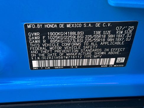 Certified 2026 Honda HR-V Sport image 28