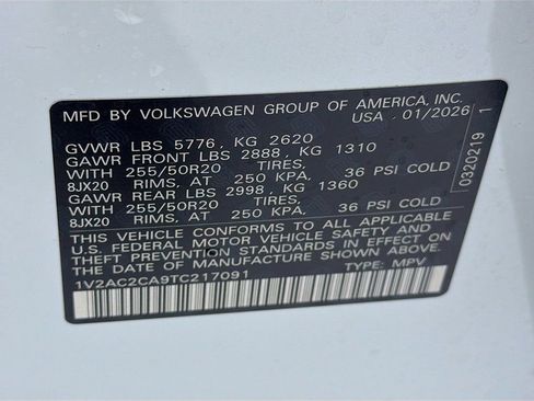 New 2026 Volkswagen Atlas Cross Sport SEL R-Line AWD/4WD image 34