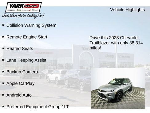 Used 2023 Chevrolet TrailBlazer LT AWD/4WD image 7