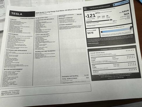 Used 2020 Tesla Model 3 Long Range image 32