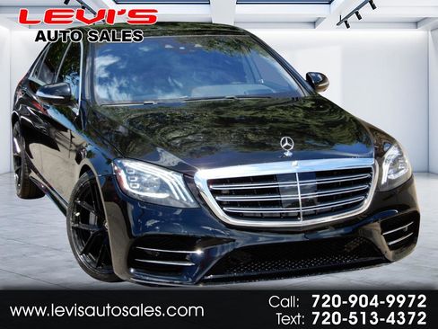 Used 2018 Mercedes-Benz S 560 Sedan w/ AMG Line Exterior image 1