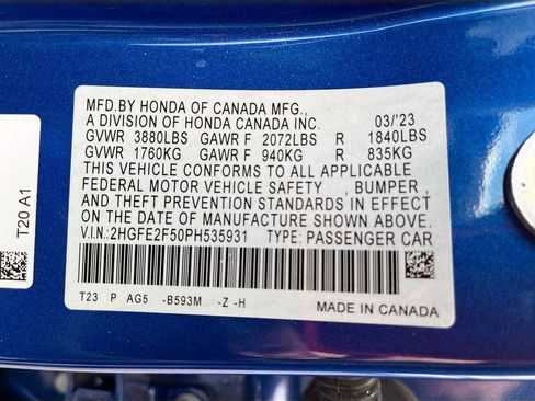 Used 2023 Honda Civic Sport image 29