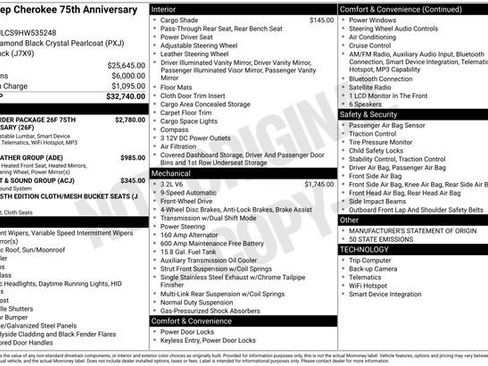 Used 2017 Jeep Cherokee 75th Anniversary image 4