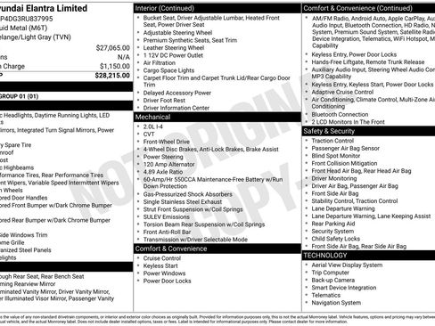 Used 2024 Hyundai Elantra Limited FWD image 47