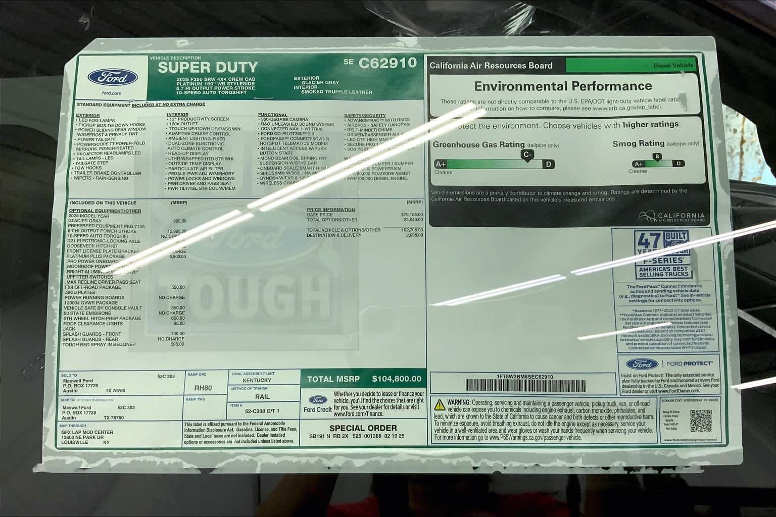 Used 2025 Ford F350 Platinum w/ Platinum Plus Package AWD/4WD image 22