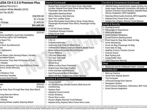 New 2026 MAZDA CX-5 2.5 S w/ Premium Plus Package AWD/4WD image 36