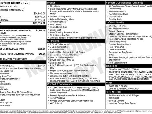 Used 2020 Chevrolet Blazer LT image 45