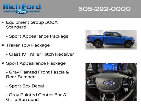 Certified 2025 Ford Ranger XLT w/ FX4 Off-Road Package AWD/4WD image 15