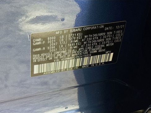 Used 2022 Subaru Ascent Limited w/ Technology Package image 34