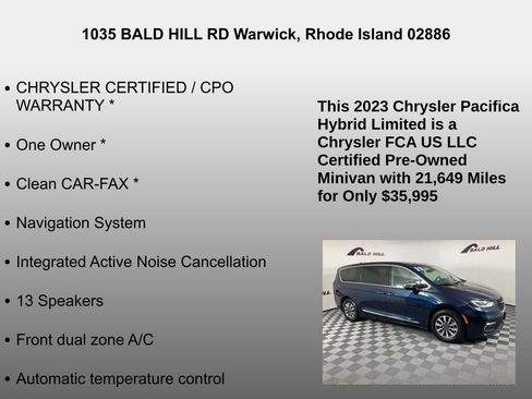 Certified 2023 Chrysler Pacifica Limited image 7