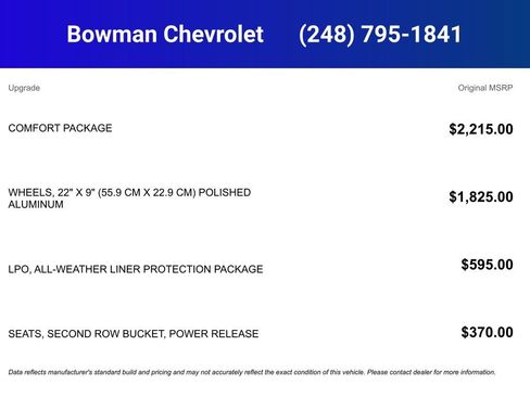 New 2026 Chevrolet Tahoe LT w/ Comfort Package image 5