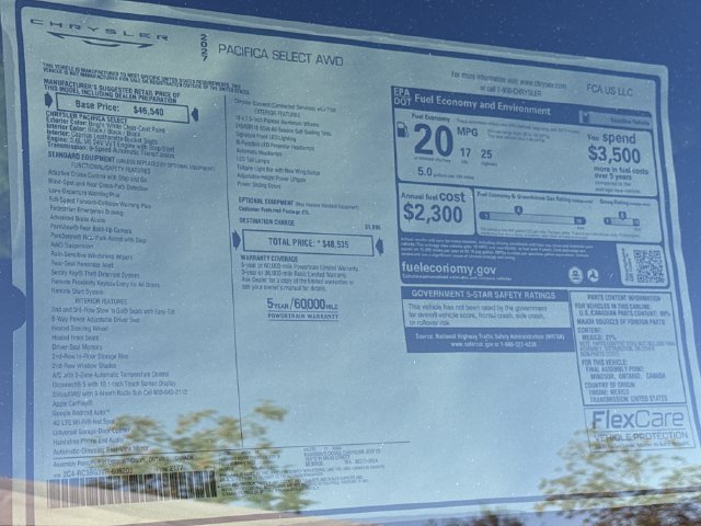 New 2027 Chrysler Pacifica Select AWD/4WD image 29