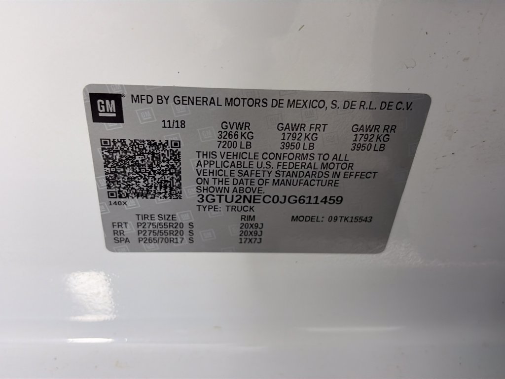 Used 2018 GMC Sierra 1500 SLT AWD/4WD image 9