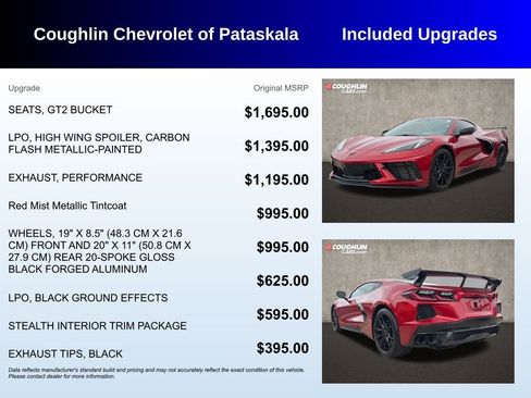 Used 2025 Chevrolet Corvette Stingray Preferred Cpe w/ Stealth Interior Trim Package RWD image 3