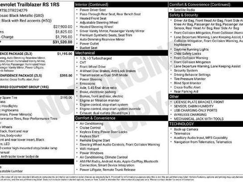 New 2026 Chevrolet TrailBlazer RS w/ Convenience Package FWD image 27