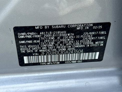 Used 2025 Subaru Crosstrek 2.5i Premium AWD/4WD image 33